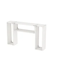 Kaminholzregal Modular Seitenwände, 2 Stk. Metall Naturrost
