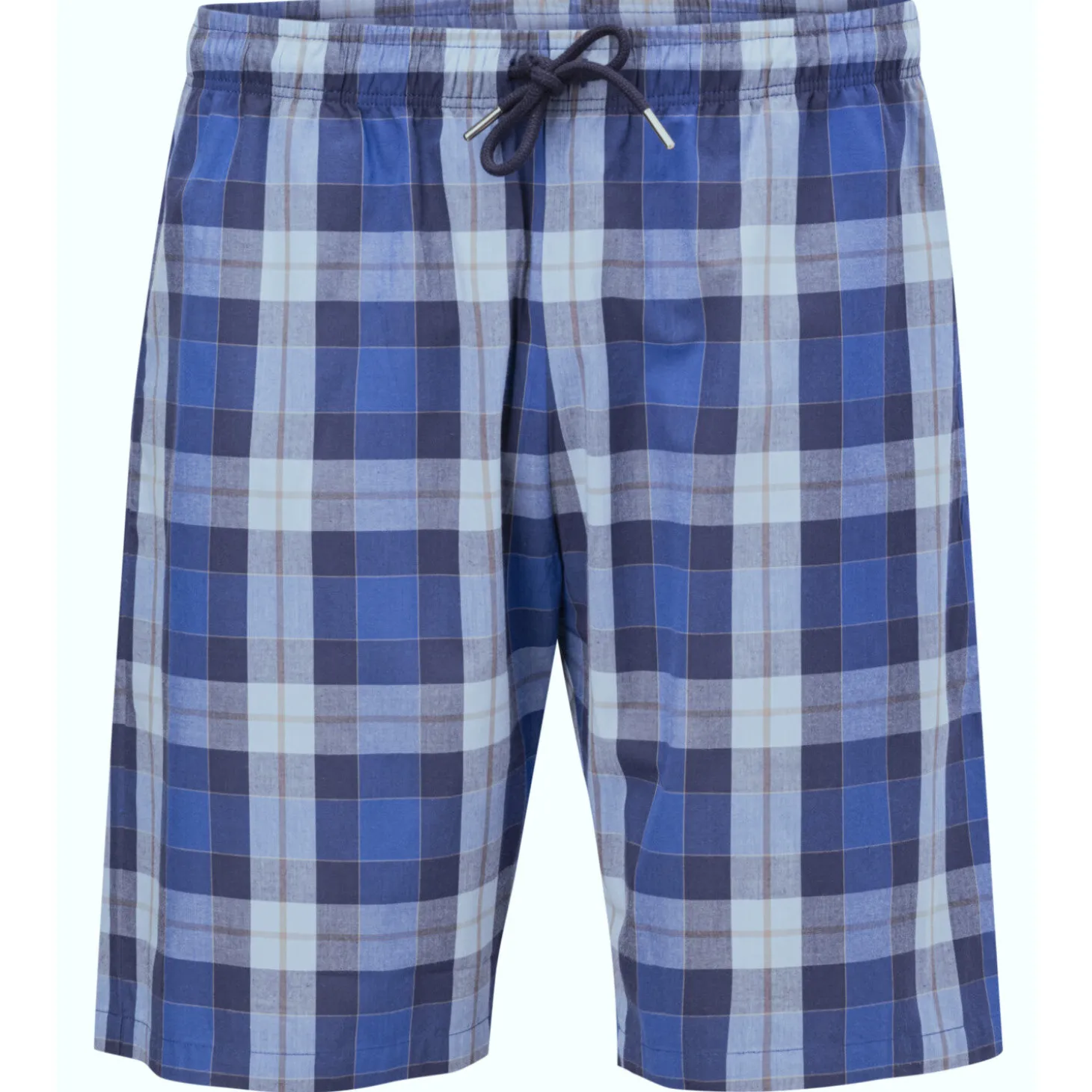 Karierte Pyjama Shorts aus Baumwolle, gewoben