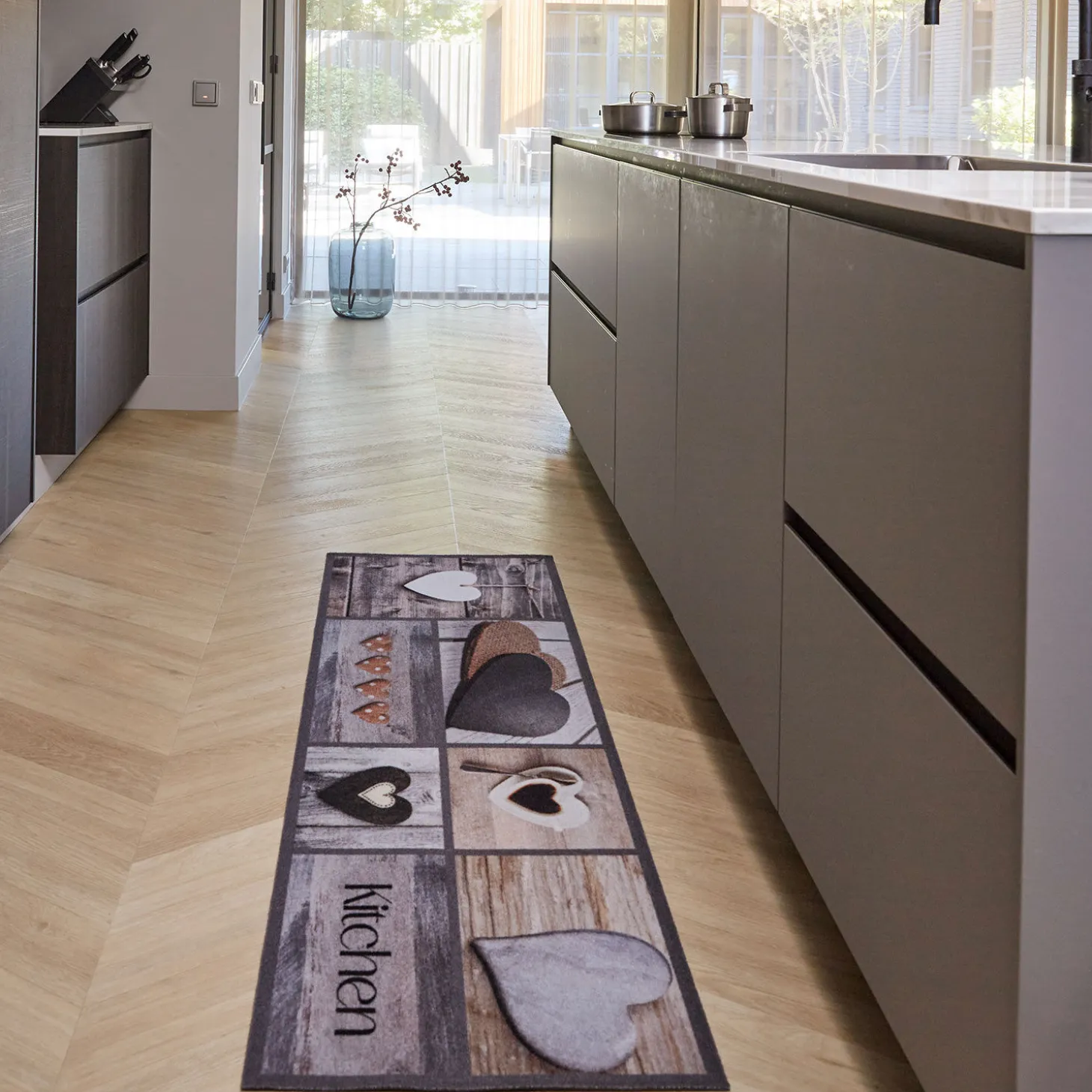 Küchenläufer Cook&Wash Hearts Kitchen 150x50cm