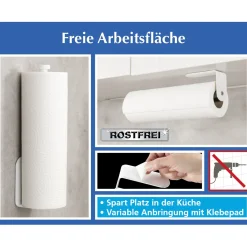 Küchenrollenhalter mit Klebepad