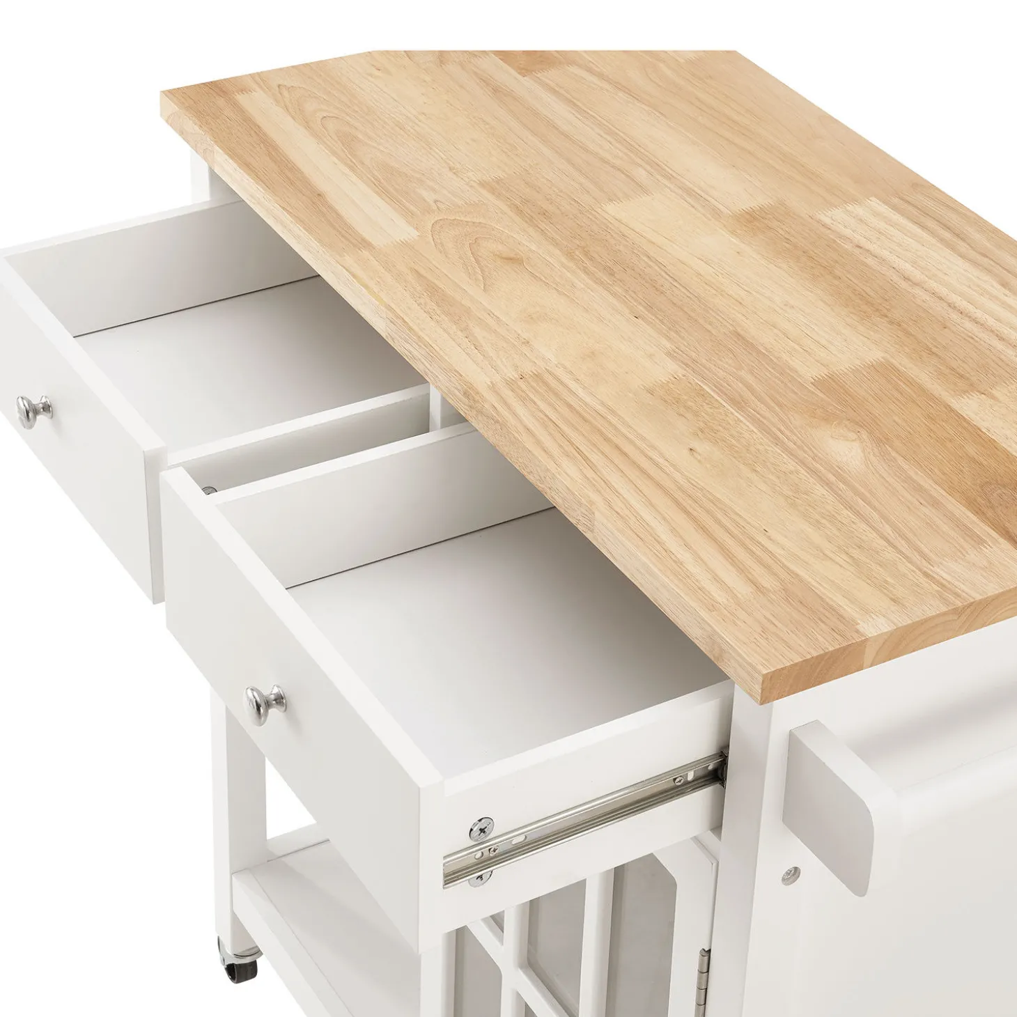 Küchenwagen Ela, mit Vitrinenschrank