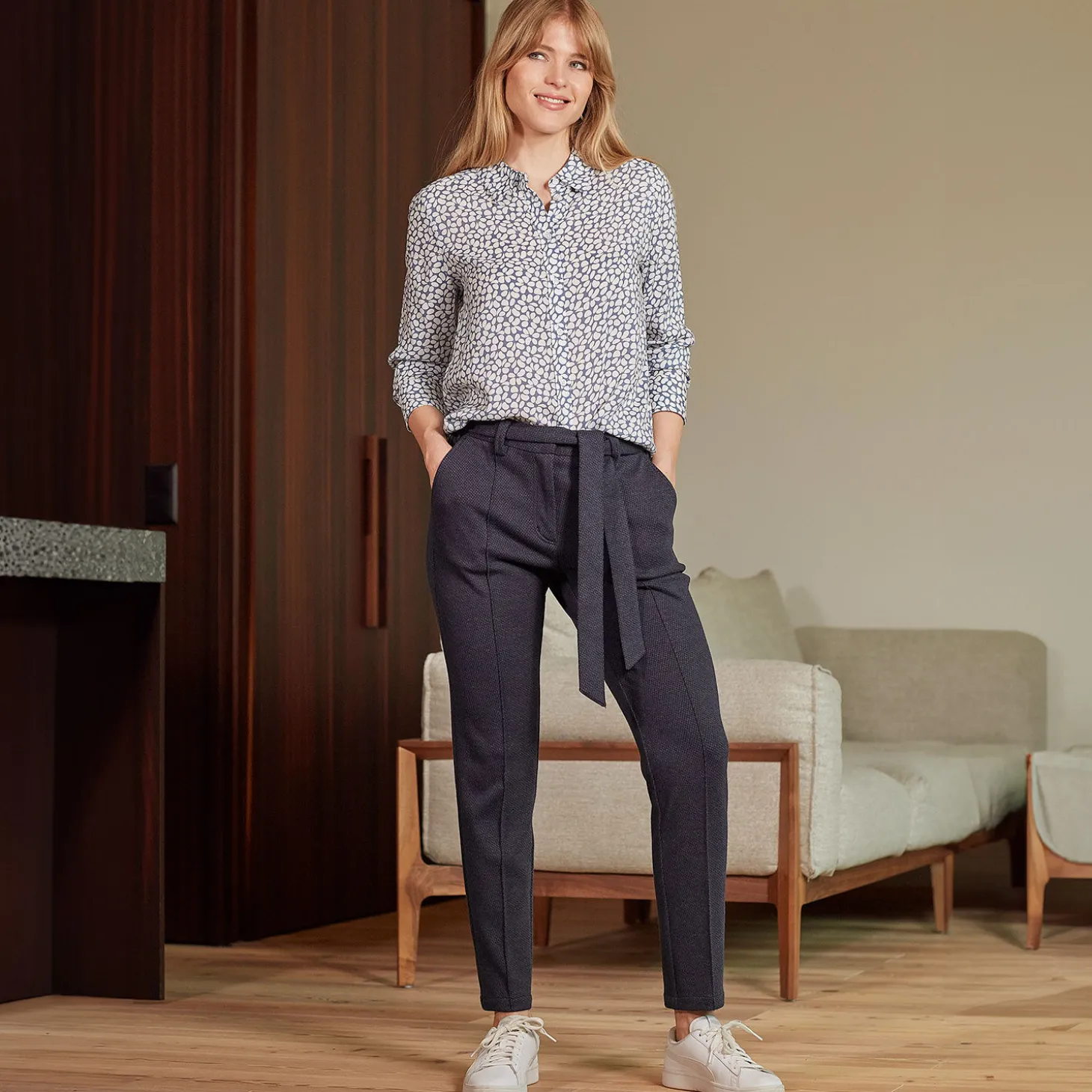 Klassische Damen Stoffhose