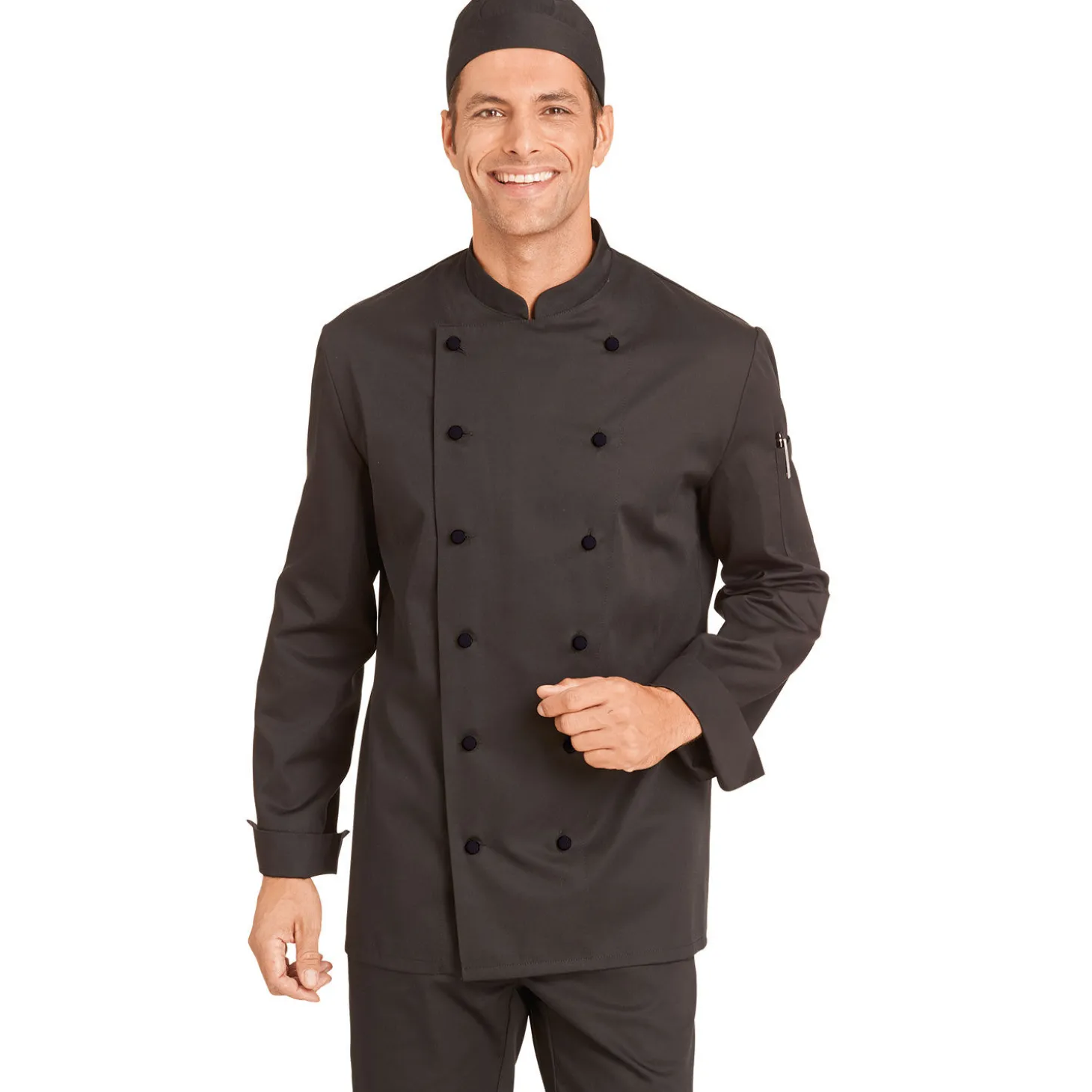 Kochbluse in Schwarz Unisex