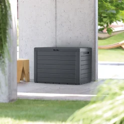 Kompakte Balkon-Aufbewahrungsbox Woode, 190 L