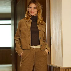 Kurz geschnitten Cordjacke