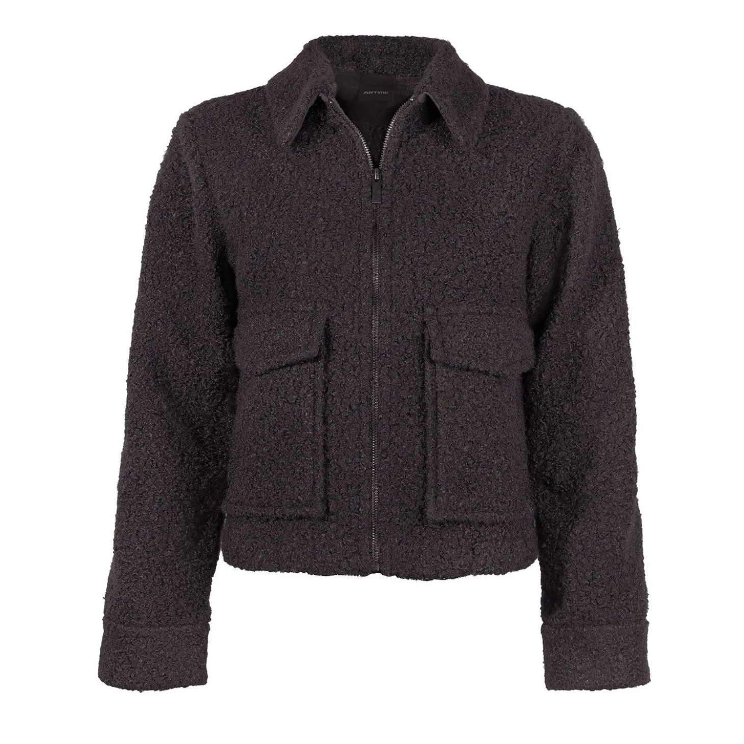 Kurz geschnittene Damen Jacke im Bouclé-Look