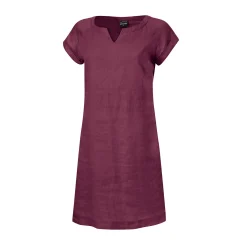 Kurzärmeliges Kleid aus Leinen