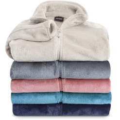 Kuschelige Damen Fleecejacke mit Stehkragen