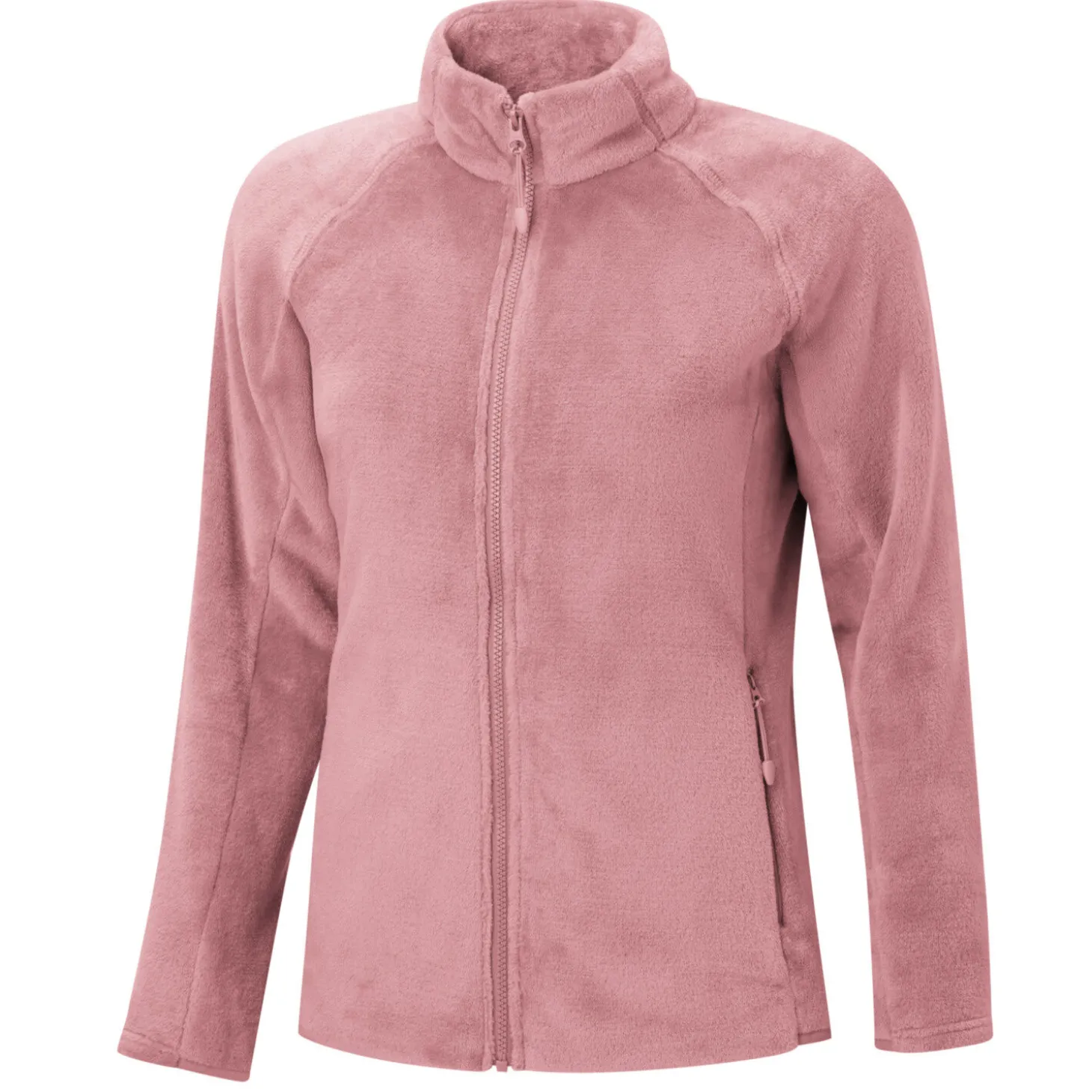 Kuschelige Damen Fleecejacke mit Stehkragen