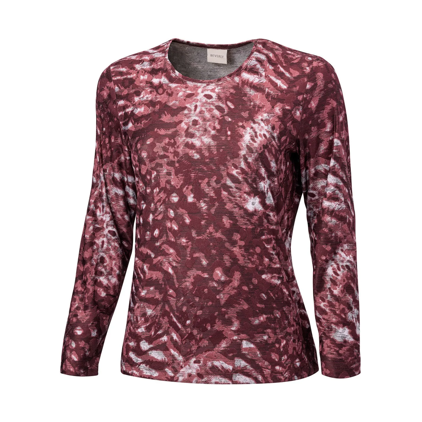 Langarmshirt mit abstraktem Animalprint