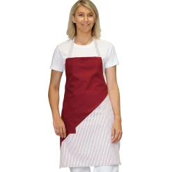 Latzschürze mit Farbakzent