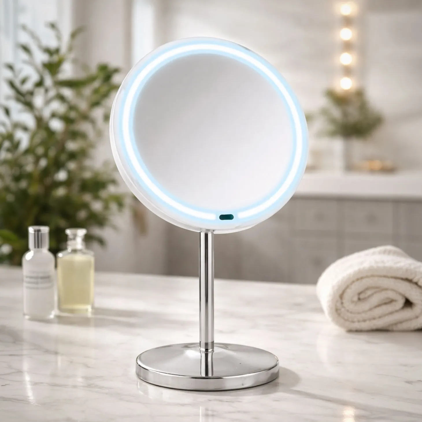 LED-Kosmetik-Standspiegel Onno