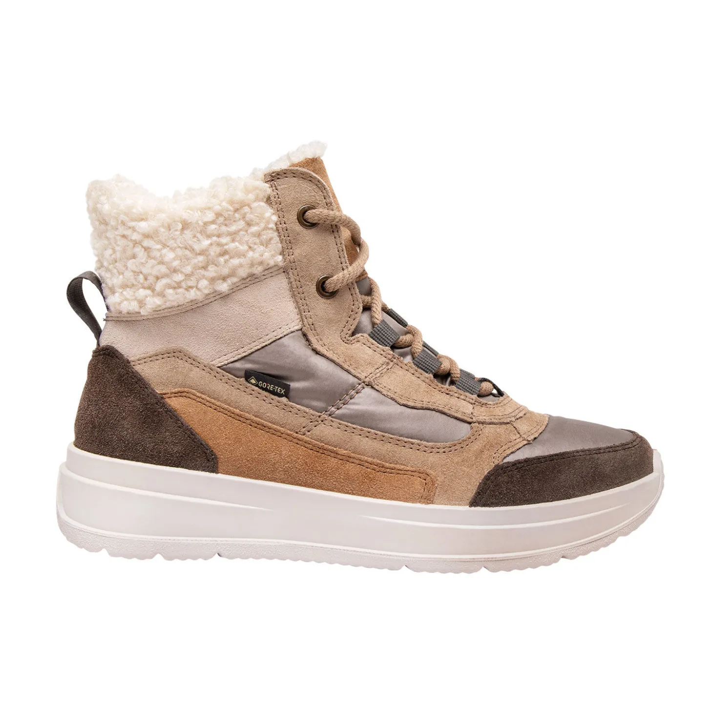 LEGERO Schnürstiefel für Damen aus Veloursleder
