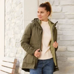 Leicht taillierte Damen Jacke 3 in 1