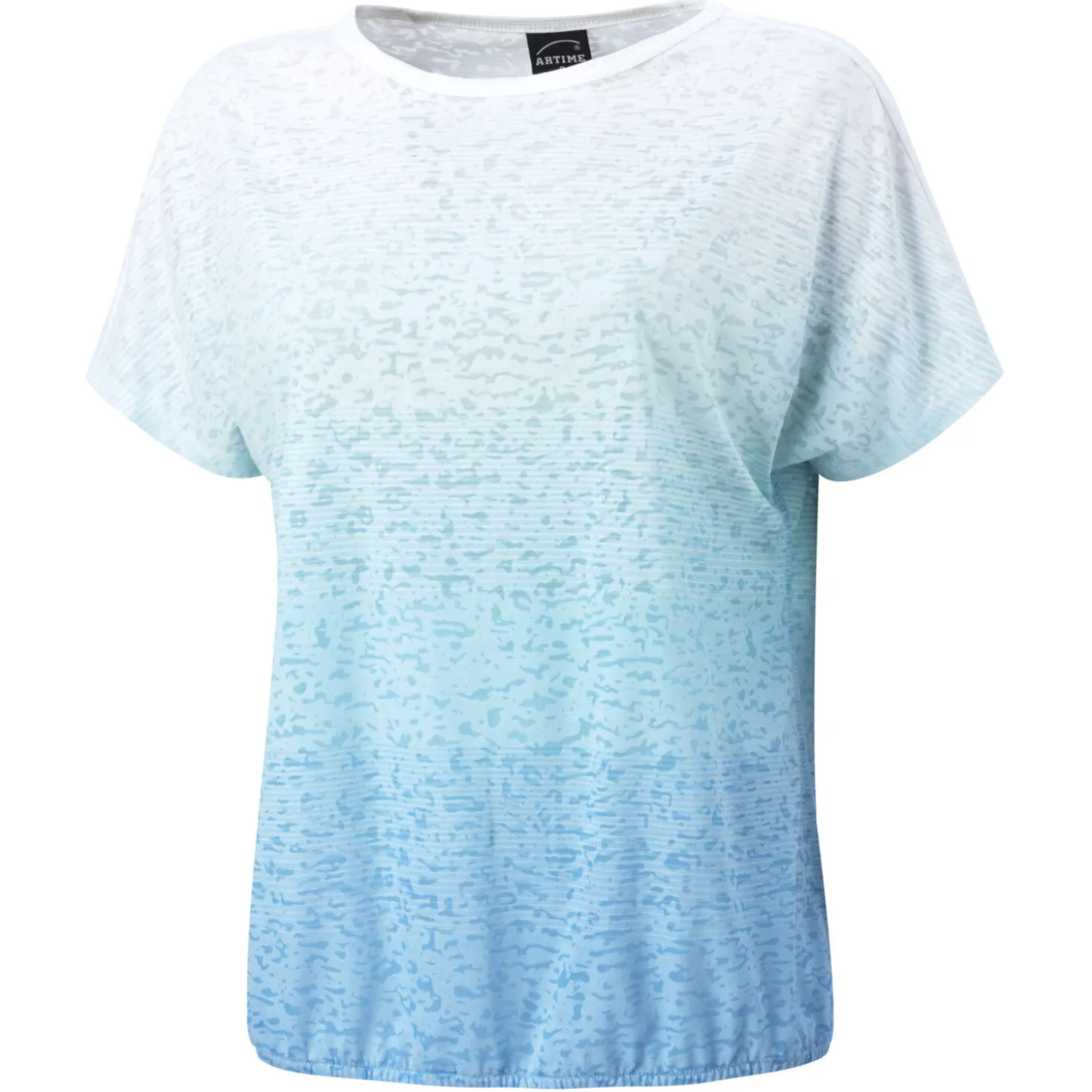 Leichtes T-Shirt in Burnout-Optik