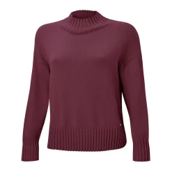 Locker geschnittener Pullover mit Stehkragen