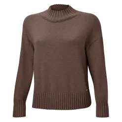 Locker geschnittener Pullover mit Stehkragen