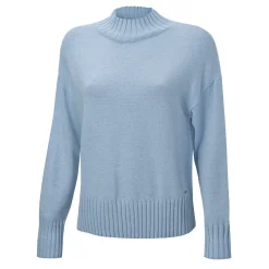 Locker geschnittener Pullover mit Stehkragen