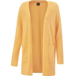 Longcardigan mit Ripp-Effekt