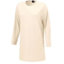 Longshirt mit Rundhalsausschnitt und Rippmuster