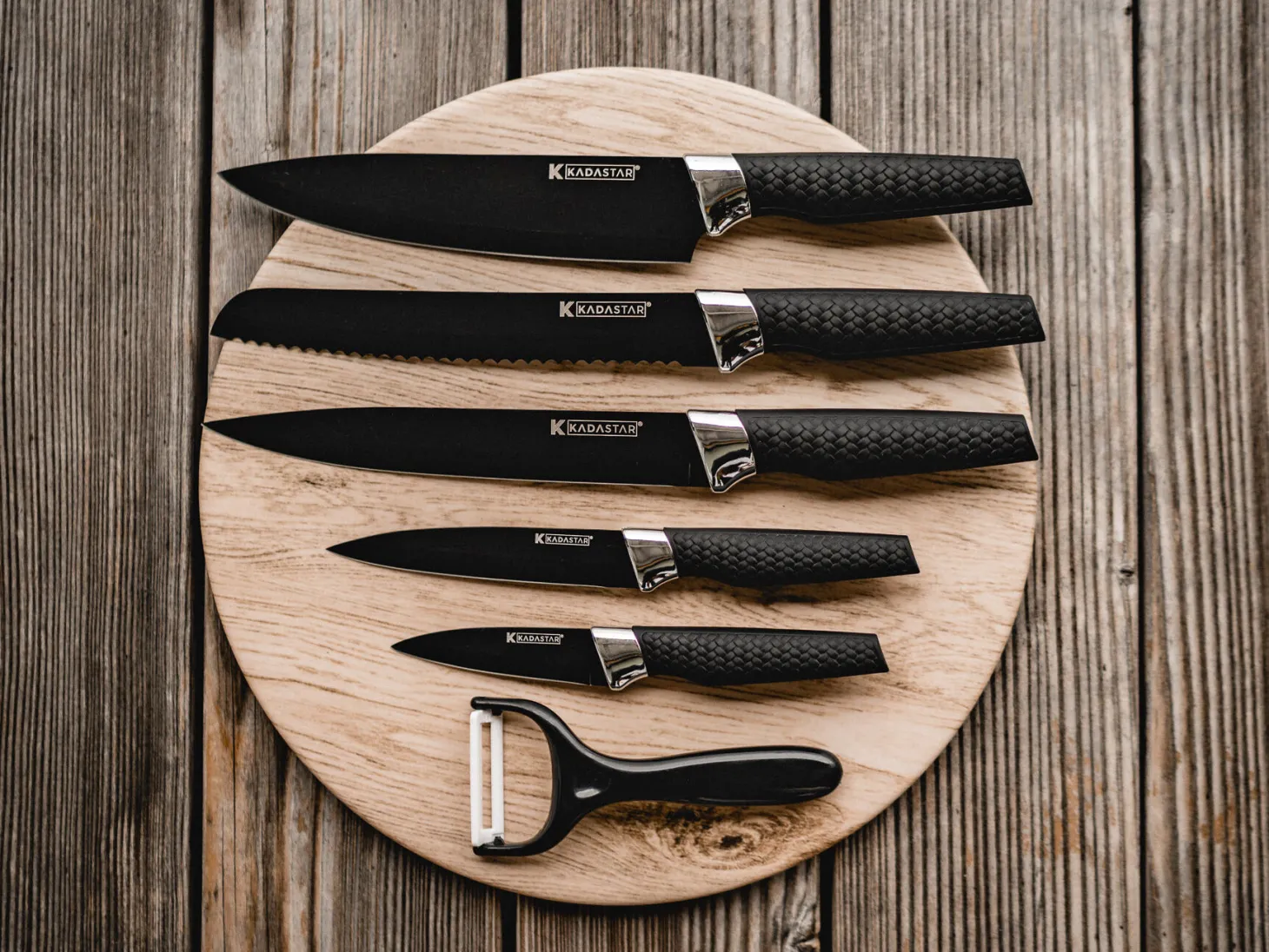 Messer-Set Premium black 6-teilig