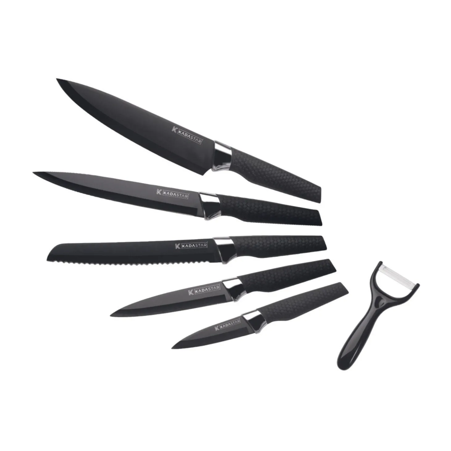 Messer-Set Premium black 6-teilig