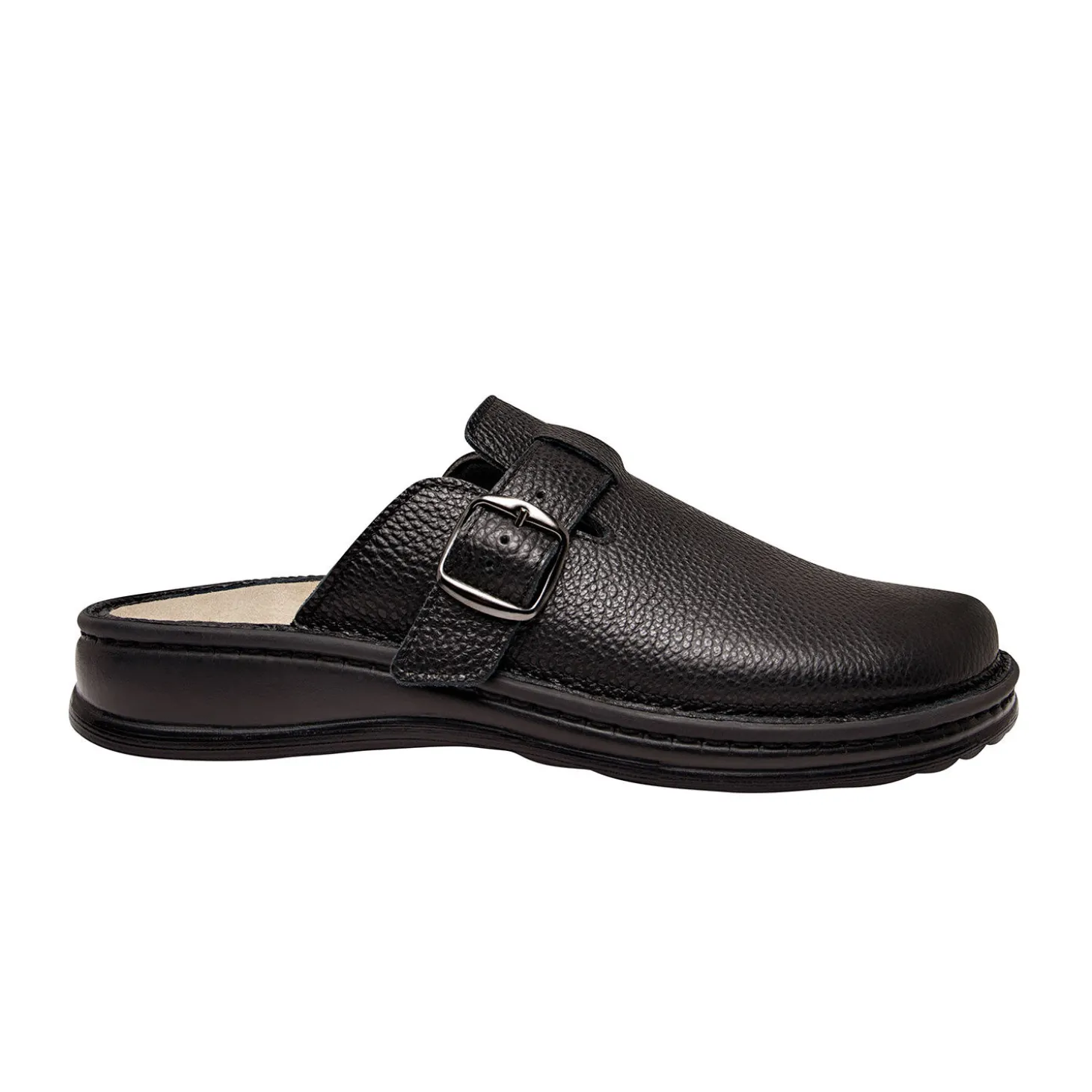MUBB Herren Pantoffel aus weichem Nappaleder