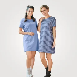 Nachthemd kurzarm Doppelpack