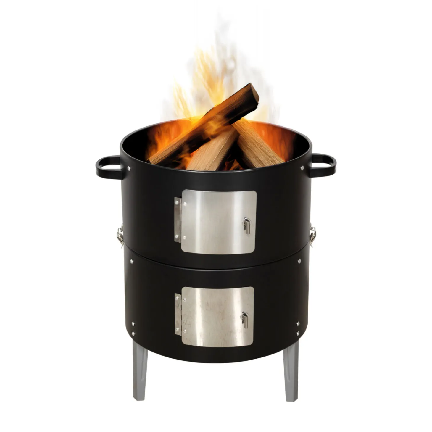 Nouvel 3-in-1 Feuerschale, Grill und Räuchertopf
