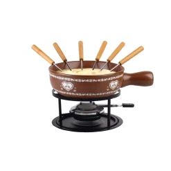 Nouvel Käsefondue–Set «Hirsch–Herz», 9–teilig