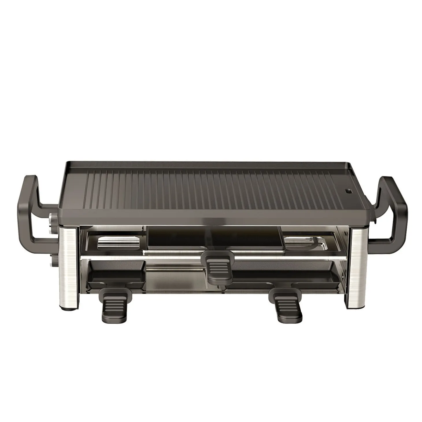 Ohmex Raclette für 8 Personen, 2 Etagen, mit Pfannenset
