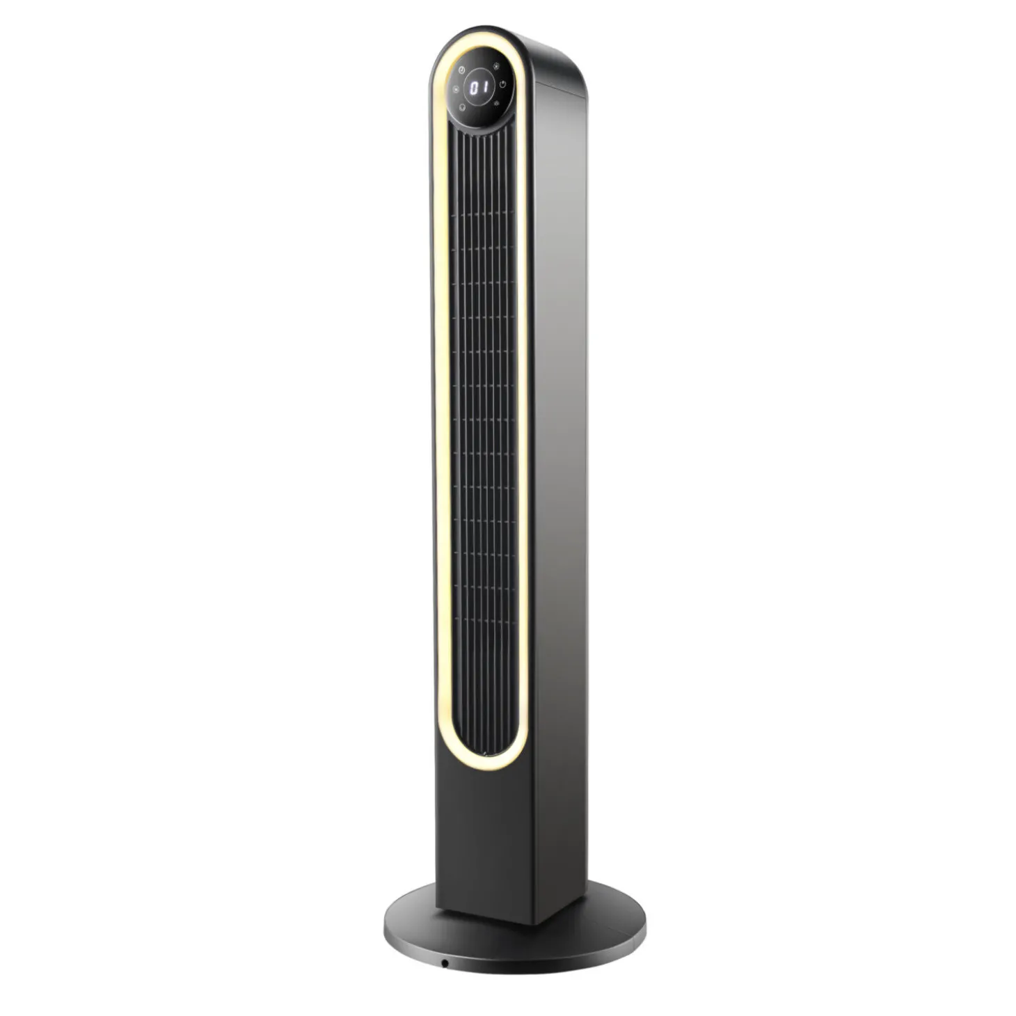 Ohmex Turmventilator schaufellos, mit Beleuchtung