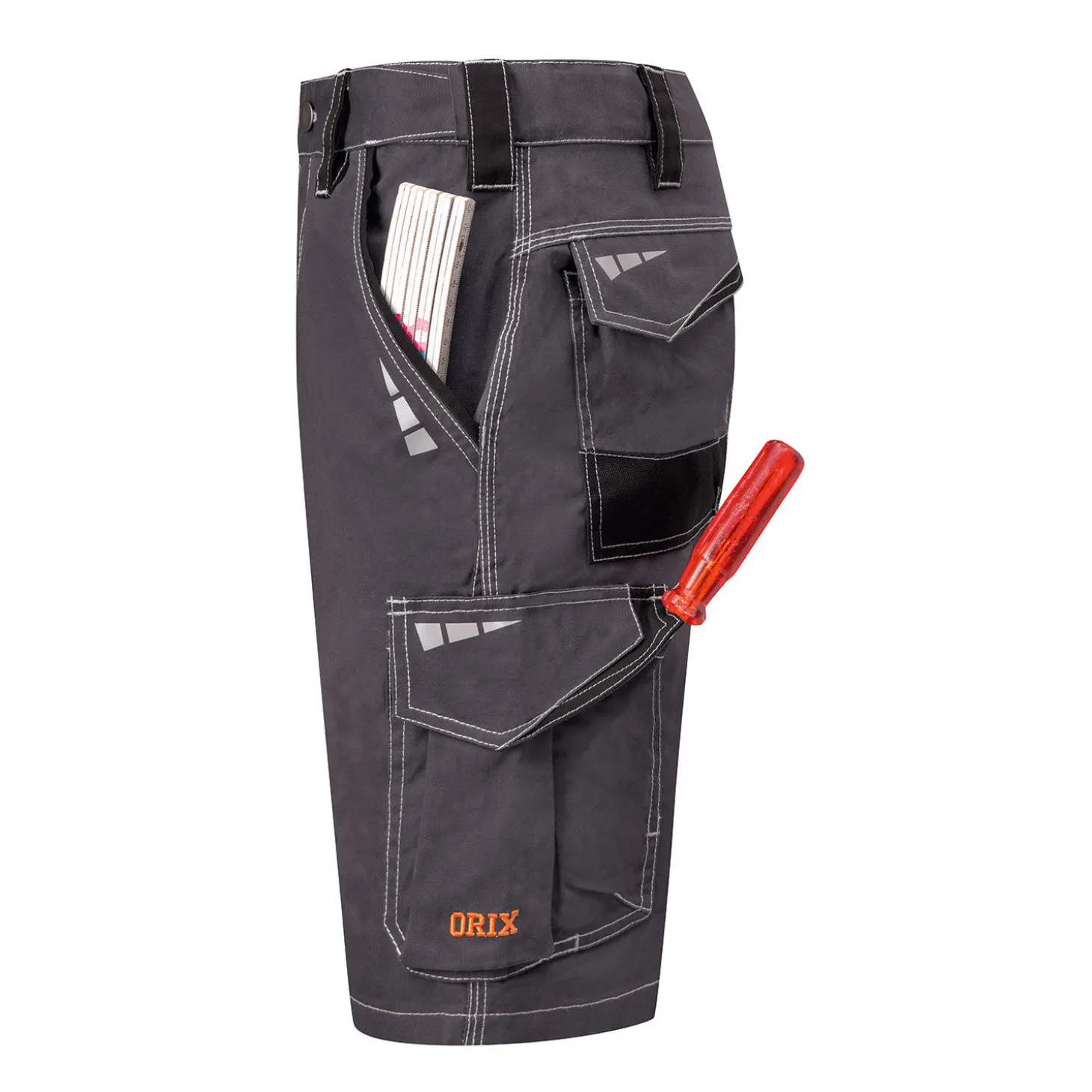 Orix® Arbeitsshorts mit Kontrastnähten