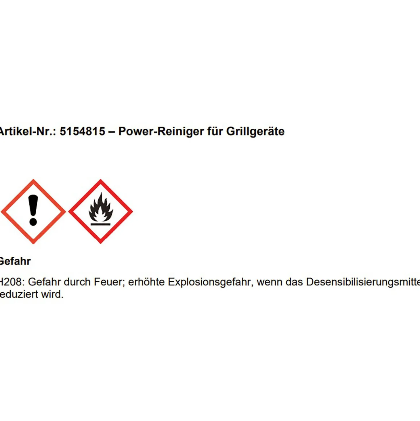 Outdoorchef Power-Reiniger für Grillgeräte