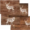 Papiertischset Deer Lodge