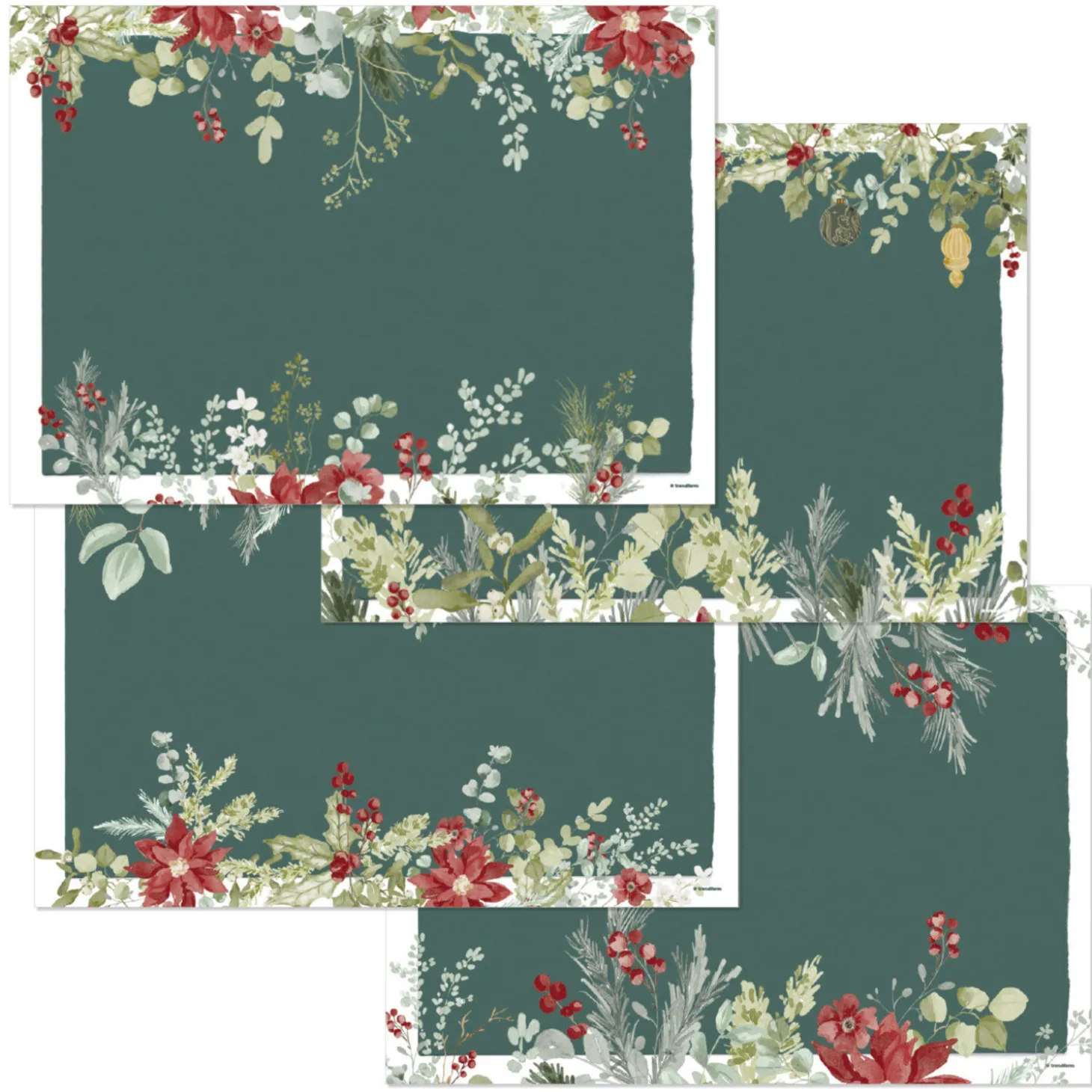 Papiertischset Festive