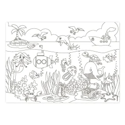 Papiertischset Kids Fun! Color-Me!