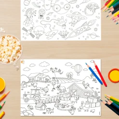 Papiertischset Kids Fun! Color-Me!