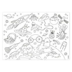 Papiertischset Kids Fun! Color-Me!