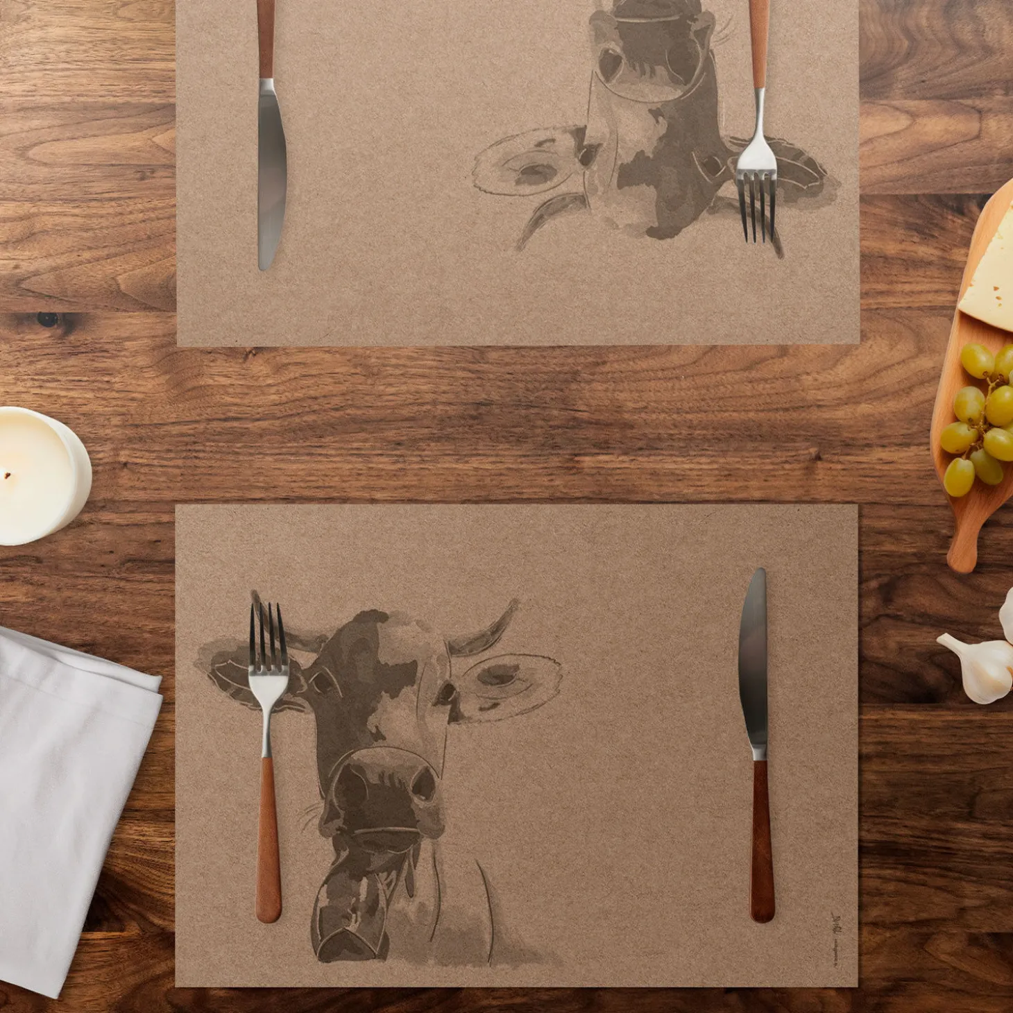 Papiertischset Kraft Bella