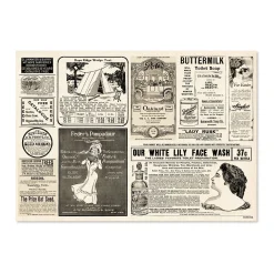 Papiertischset Newspaper