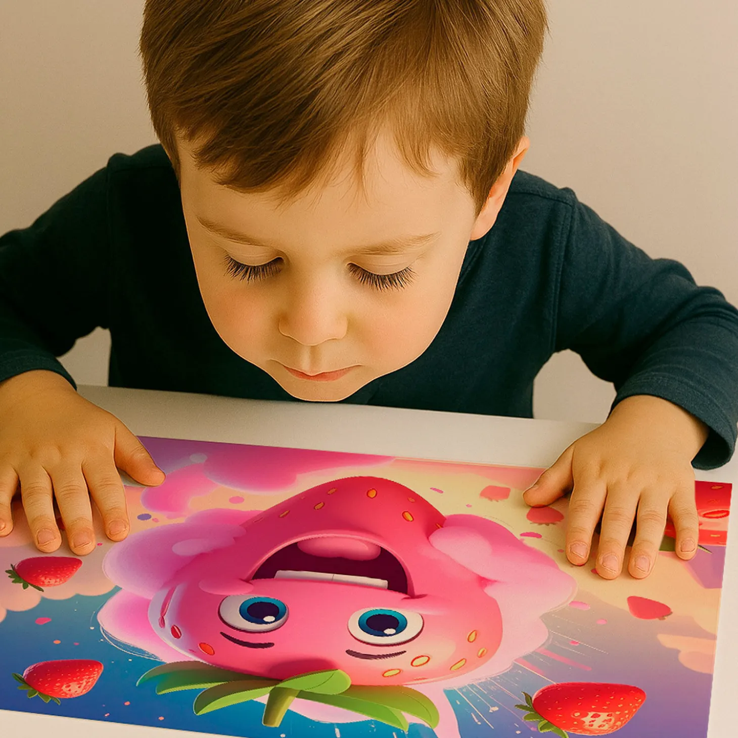 Papiertischset Strawberry Explosion mit Duft