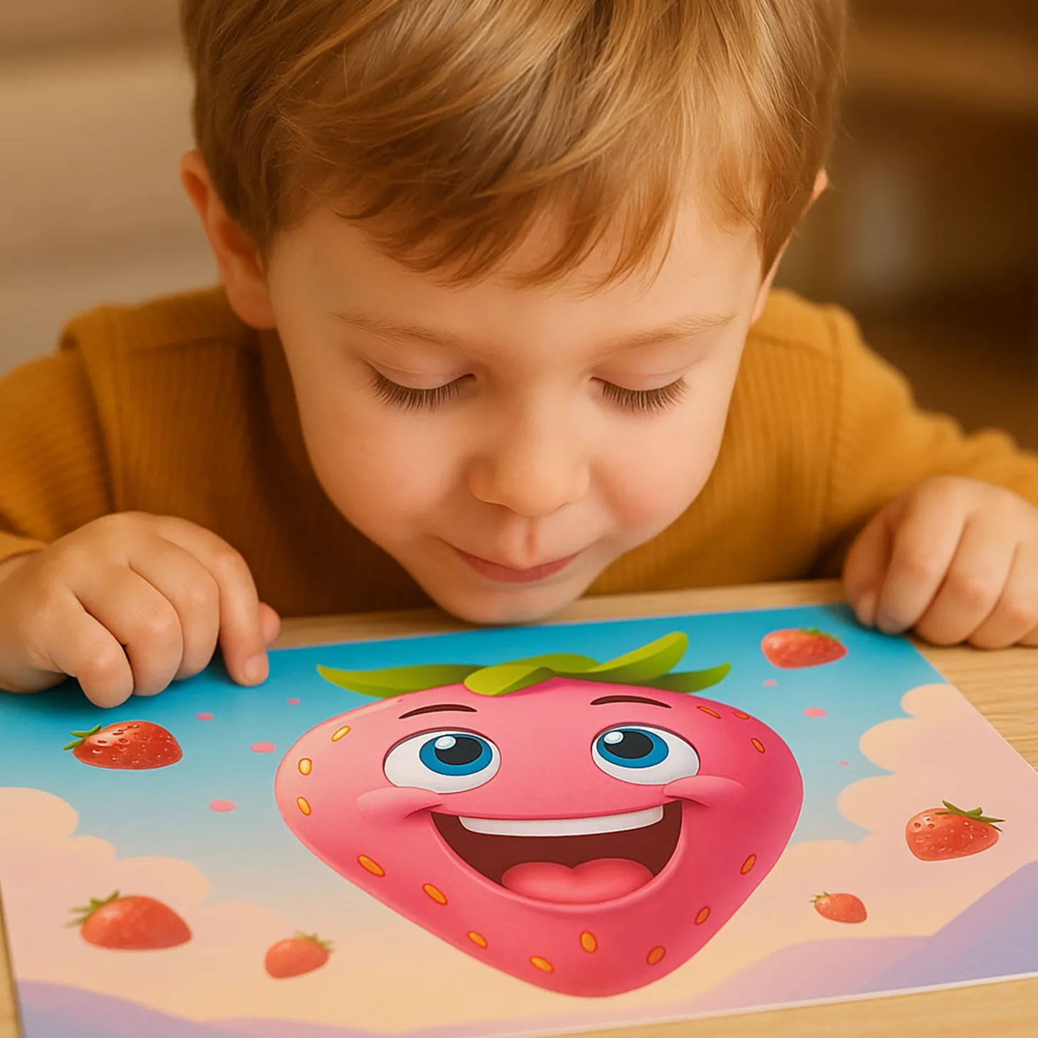 Papiertischset Strawberry Explosion mit Duft