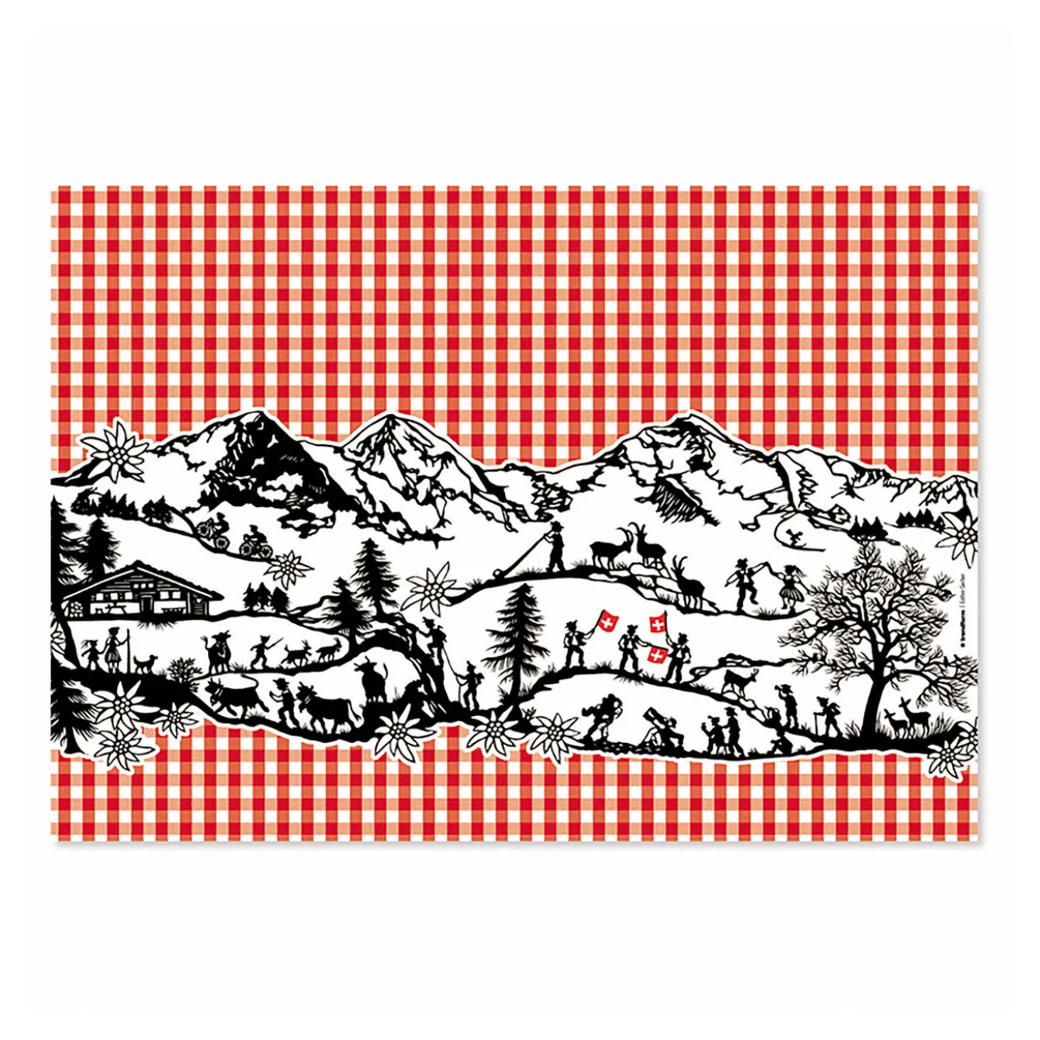 Papiertischset Swiss Tradition