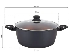 Pfannen-Set 8-teilig, aus hochwertigem Alu-Guss