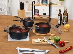 Pfannen-Set 8-teilig, aus hochwertigem Alu-Guss