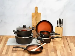 Pfannen-Set 8-teilig, aus hochwertigem Alu-Guss