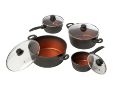 Pfannen-Set 8-teilig, aus hochwertigem Alu-Guss