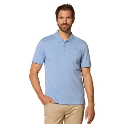 Polo Piqué Shirt uni mit Brusttasche