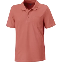 Polo Piqué Shirt uni mit Brusttasche